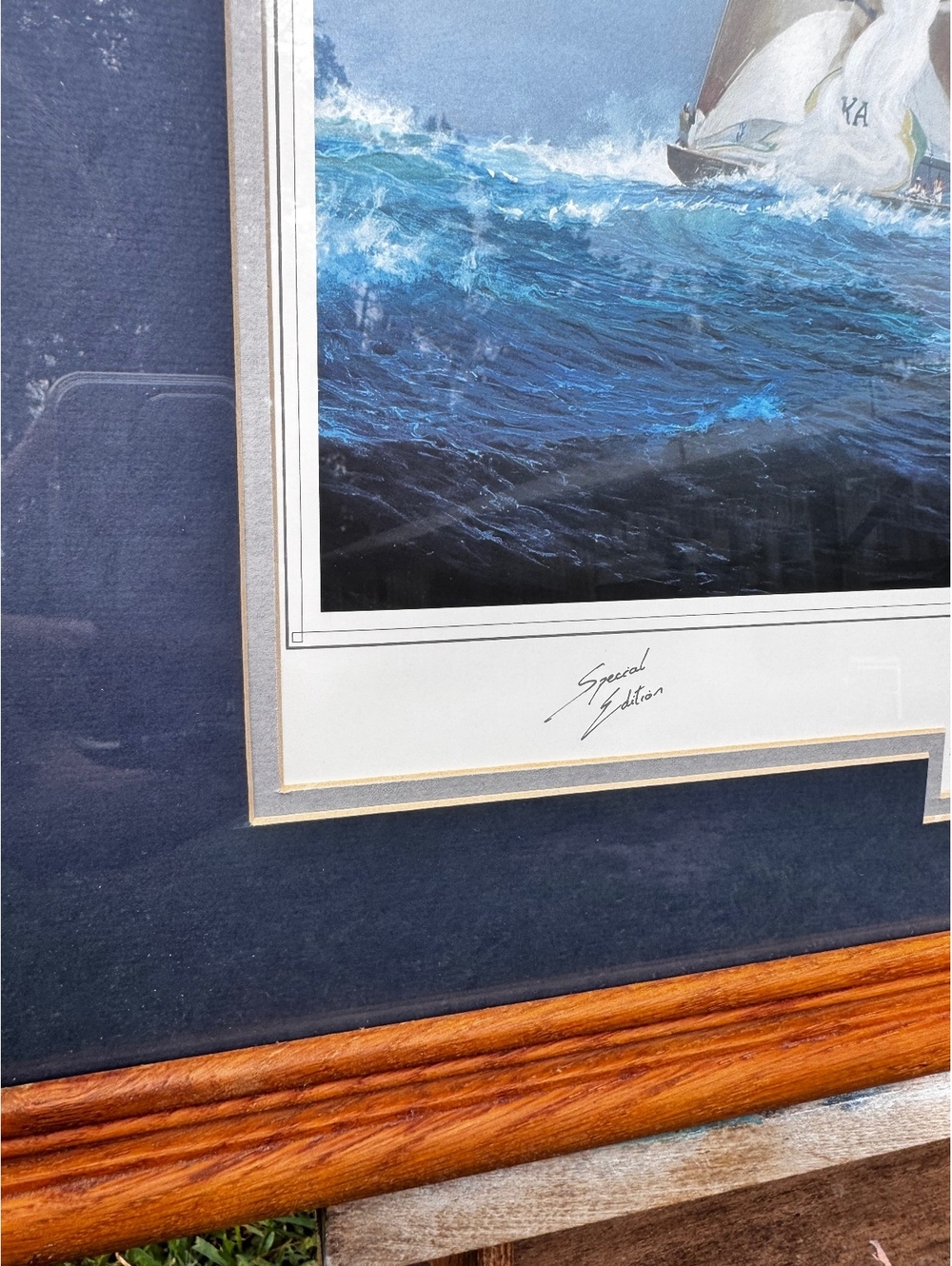 Vintage Yachts Of The America’s Cup Framed Special Edition Sailing Art 30.5x24.5 - Picture 5 of 11